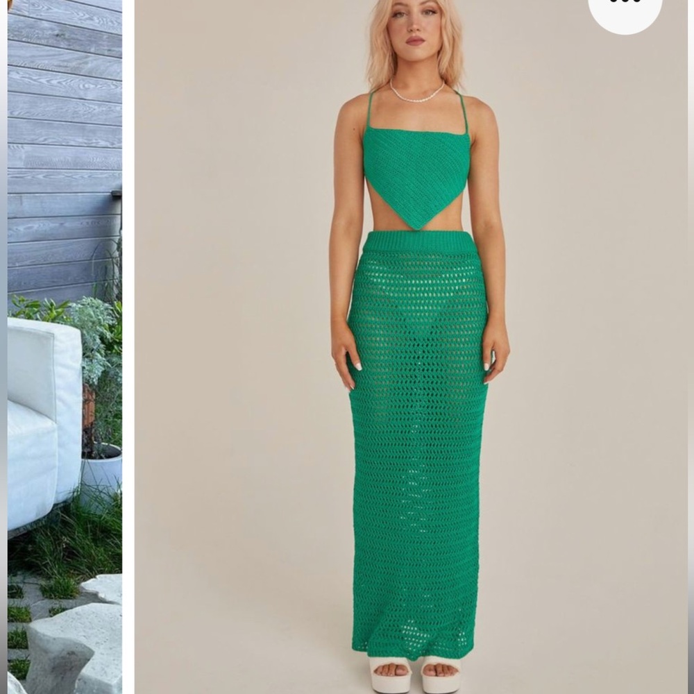 Peppermayo Green Maxi Skirt